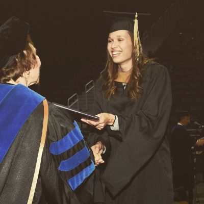 Kayla Wade during her graduation. 